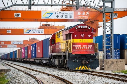 陜西西安首趟中老鐵路國際貨運列車開行